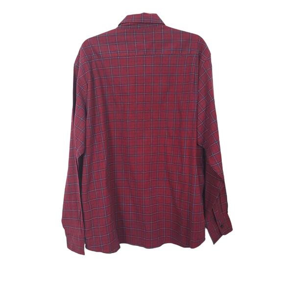 Wrangler  Flex For Comfort Men's Red Plaid Long Sleeve Button Down Shirt  2XL - Picture 2 of 12